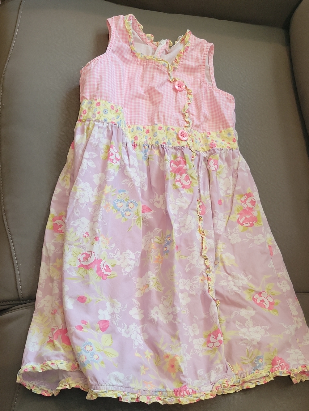 Hanna Andersson Pink Floral Cotton Dress